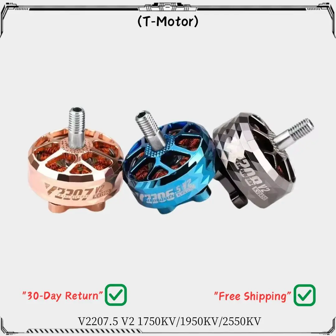 T-MOTOR Новый бесщеточный двигатель VELOX VELOCE V2207.5 V2 2550KV 4S 1950KV 1750KV 6S для RC FPV Racing Freestyle Drones
T-MOTOR Новый бесщеточный двигатель VELOX VELOCE V2207.5 V2 2550KV 4S 1950KV 1750KV 6S для RC FPV Racing Freestyle Drones