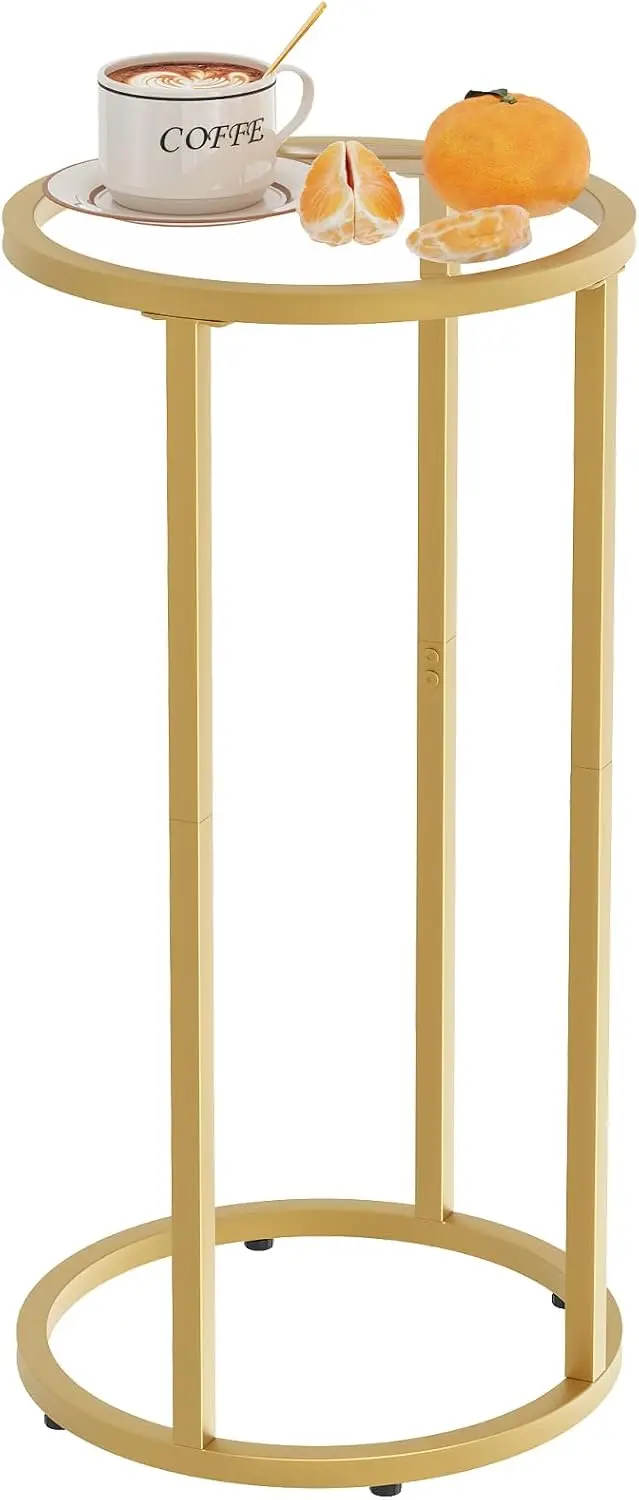 Small Round Gold Metal Frame Side Table, Couch Tray for Living Room, Bedroom, TV Stand, Nightstand
Small Round Gold Metal Frame Side Table, Couch Tray for Living Room, Bedroom, TV Stand, Nightstand