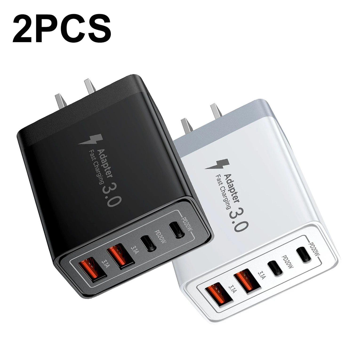 2Pack US Plug PD3.0 Fast Charger Block, 40W Multi Port USB Type C Wall Adapter Phone Travel Charger for iPhone Xiaomi
2Pack US Plug PD3.0 Fast Charger Block, 40W Multi Port USB Type C Wall Adapter Phone Travel Charger for iPhone Xiaomi