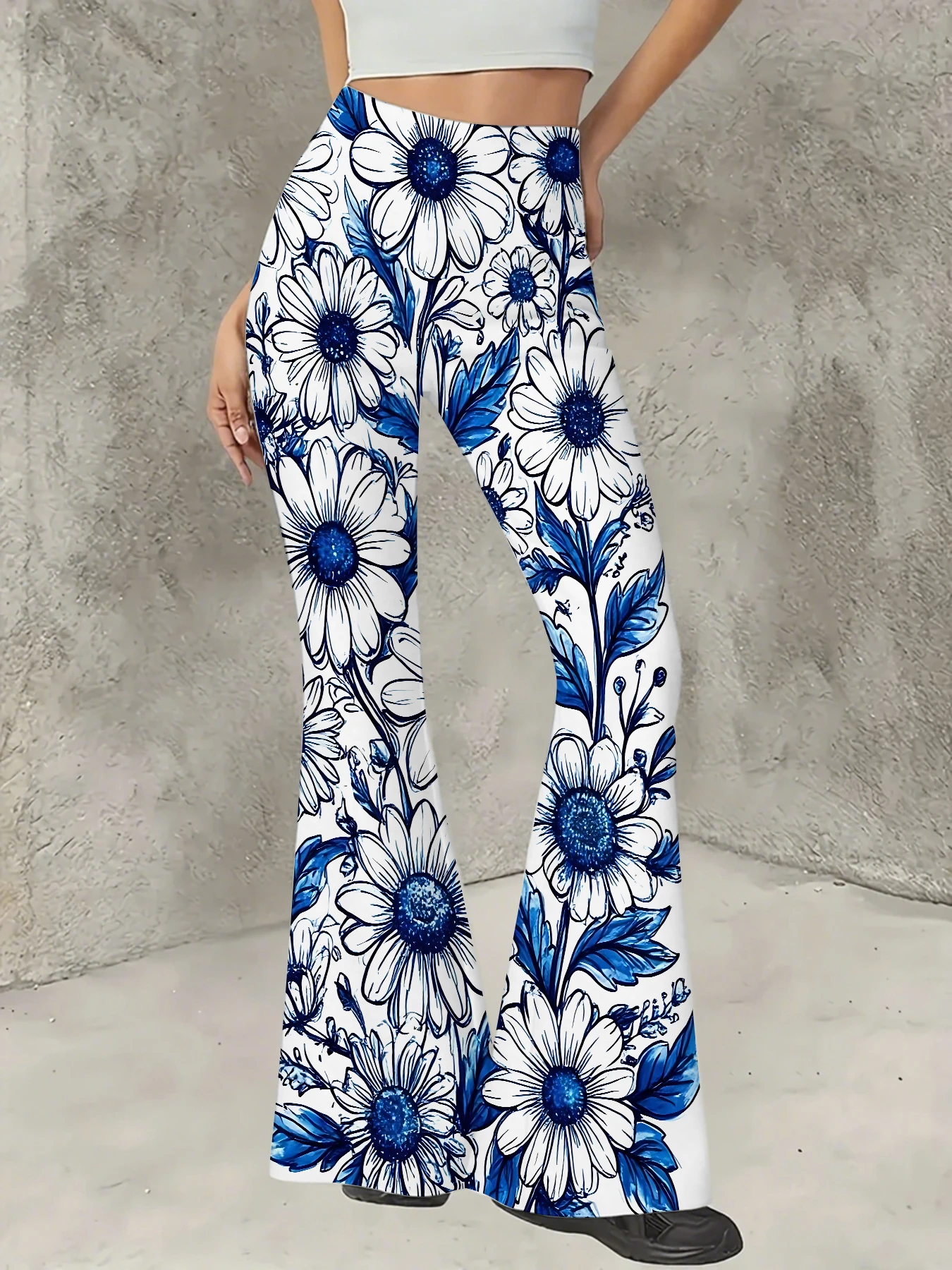Women's Striped Print Flare Pants Loose Fit Knit Wide Leg Bell Bottom Trousers
Women's Striped Print Flare Pants Loose Fit Knit Wide Leg Bell Bottom Trousers