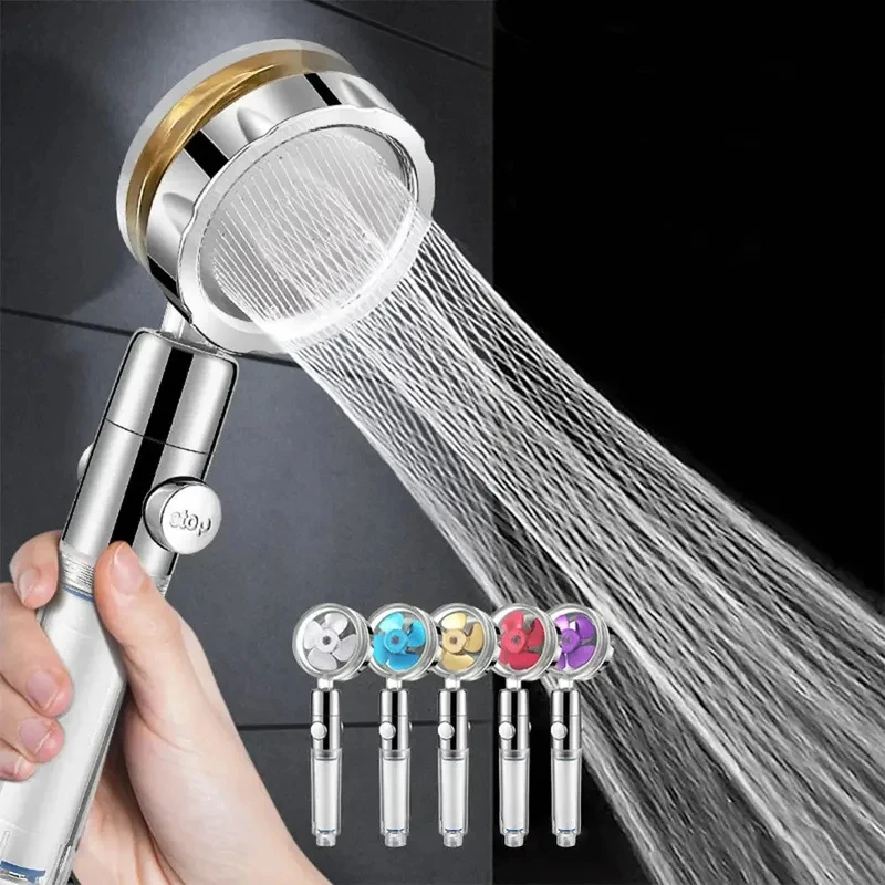 Shower Head 360 Degree Rotation Water Saving Flow Turbofan Hydraulic Injection High Pressure Sprayer Bathroom Accessories
Shower Head 360 Degree Rotation Water Saving Flow Turbofan Hydraulic Injection High Pressure Sprayer Bathroom Accessories