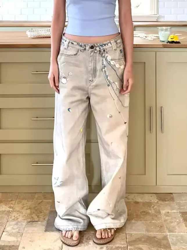 Женские мешковатые джинсы Y2k в стиле Харадзюку, винтажные джинсовые брюки с 3D граффити, японский стиль 2000-х годов, джинсы в стиле хип-хоп, гранж, брюки, новинка
Женские мешковатые джинсы Y2k в стиле Харадзюку, винтажные джинсовые брюки с 3D граффити, японский стиль 2000-х годов, джинсы в стиле хип-хоп, гранж, брюки, новинка