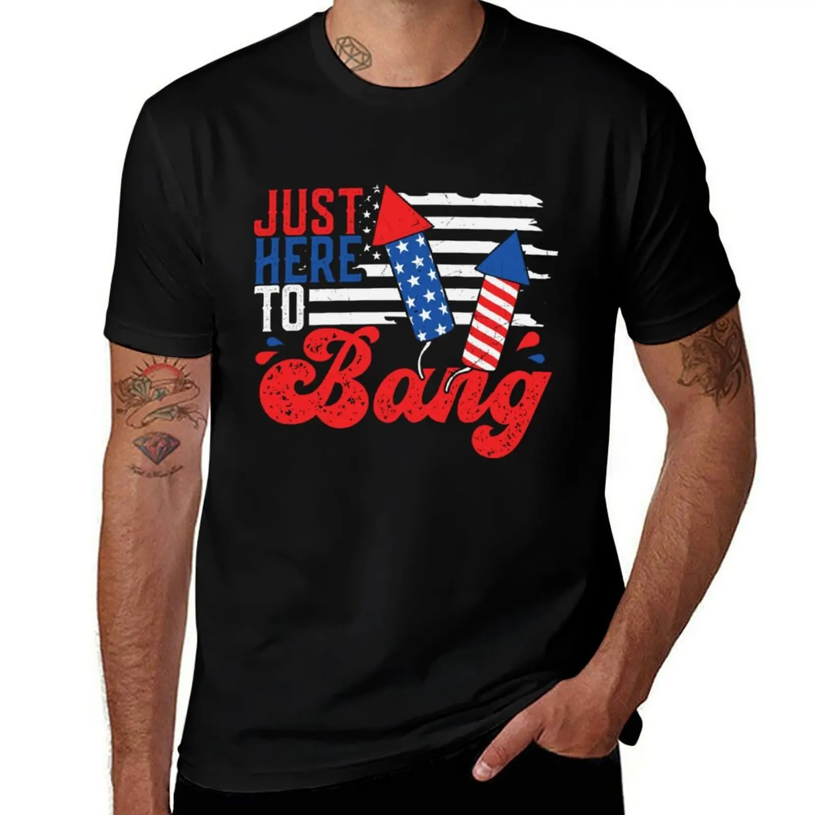 Fourth of July 4th of July I'm Just Here To Bang - Here To Bang T-Shirt Casual Basic Street Style T-Shirt
Fourth of July 4th of July I'm Just Here To Bang - Here To Bang T-Shirt Casual Basic Street Style T-Shirt