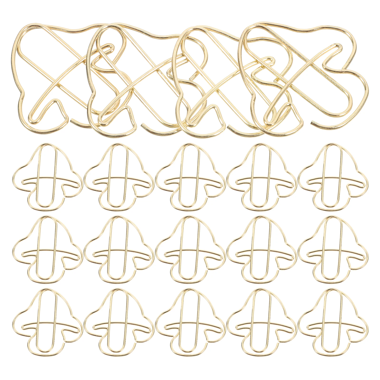 20Pcs Gold Mushroom Clips Unique Design Office Supplies Cute Paperclips for Desk Decorative Organizer Mushroom Desk Accessories
20Pcs Gold Mushroom Clips Unique Design Office Supplies Cute Paperclips for Desk Decorative Organizer Mushroom Desk Accessories
