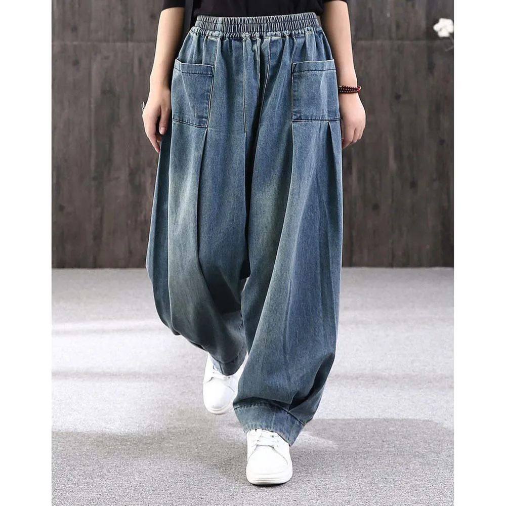 Summer Loose Large Size Harem Jeans Women's plus Size Carrot Pants Casual Lantern Pants Trendy Sle Mom Jeans High Waist
Summer Loose Large Size Harem Jeans Women's plus Size Carrot Pants Casual Lantern Pants Trendy Sle Mom Jeans High Waist