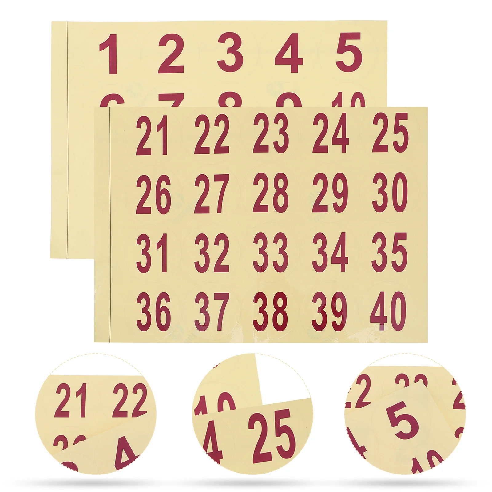 2 Sheets Large Size Round Number Stickers Waterproof Pasters Decorative for Clothes Flower Pots Position Marking
2 Sheets Large Size Round Number Stickers Waterproof Pasters Decorative for Clothes Flower Pots Position Marking