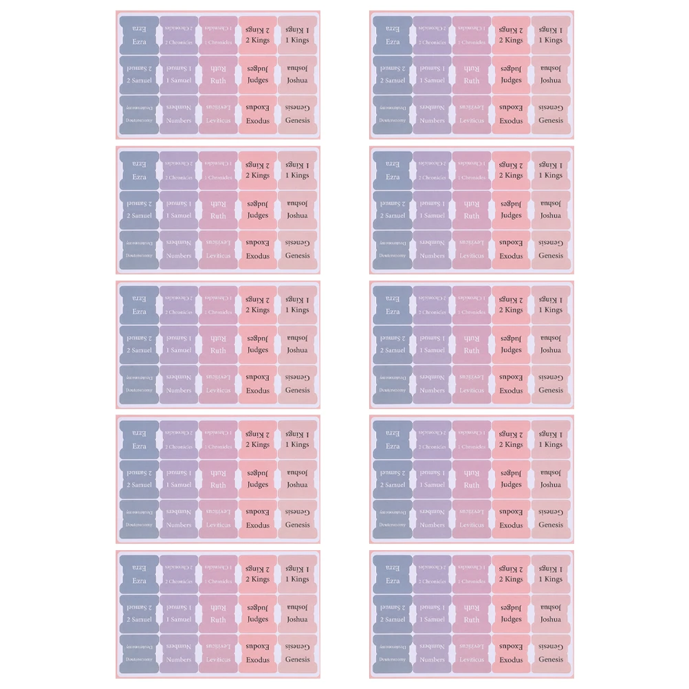 10 Sheets Sturdy Bible Index Tabs Paper Book Labels Study Accessories Tabs For Women Men Journaling Page Markers
10 Sheets Sturdy Bible Index Tabs Paper Book Labels Study Accessories Tabs For Women Men Journaling Page Markers