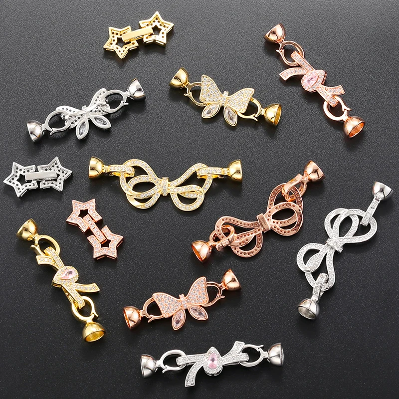 ZHUKOU various hooks for jewelry making Butterfly Bow zircon hooks connectors jewelry material accessories Wholesale VK201
ZHUKOU various hooks for jewelry making Butterfly Bow zircon hooks connectors jewelry material accessories Wholesale VK201