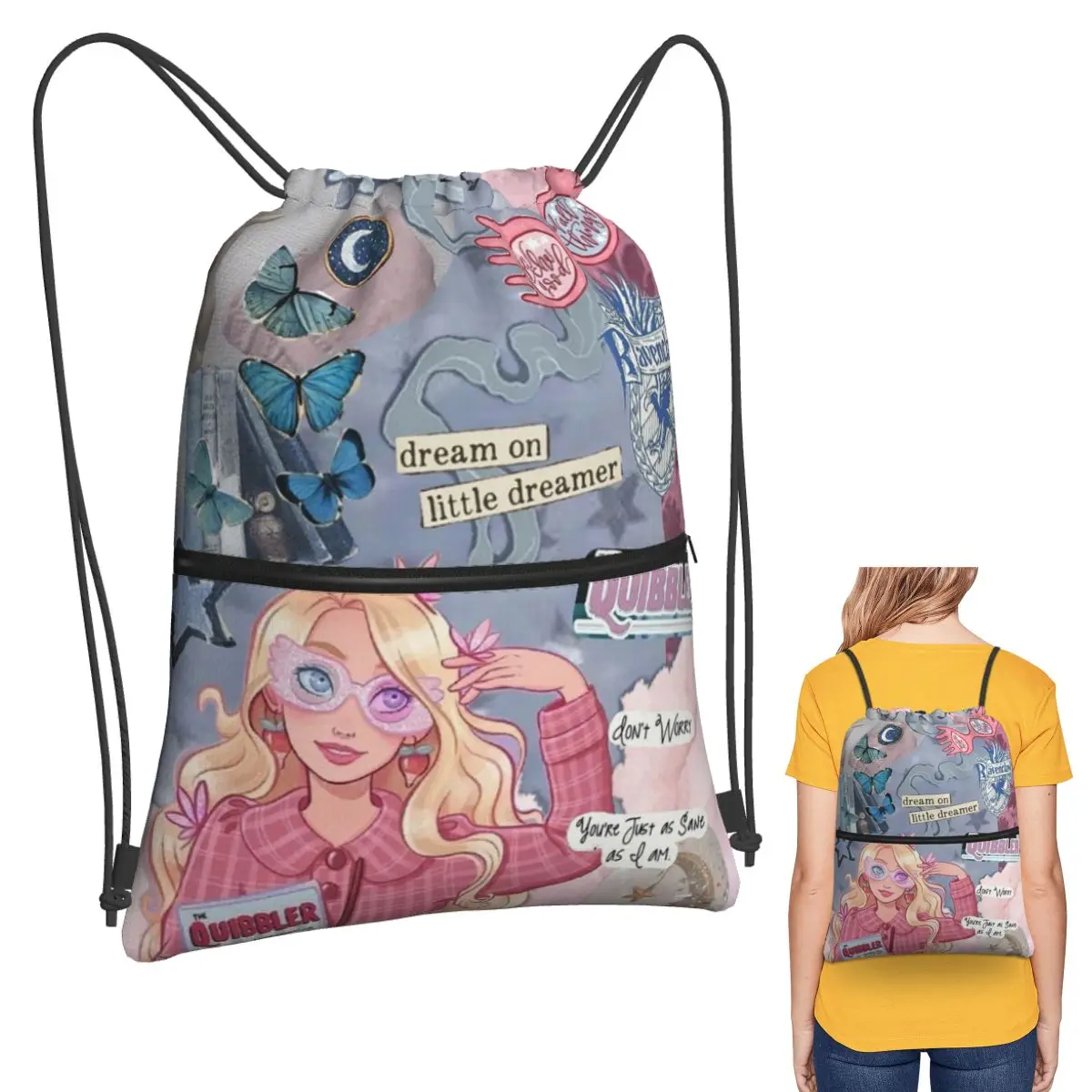 Luna L-Lovegoods Glasses Backpacks Casual Drawstring Bundle Pocket Sports Bag Book Bags for Travel School
Luna L-Lovegoods Glasses Backpacks Casual Drawstring Bundle Pocket Sports Bag Book Bags for Travel School
