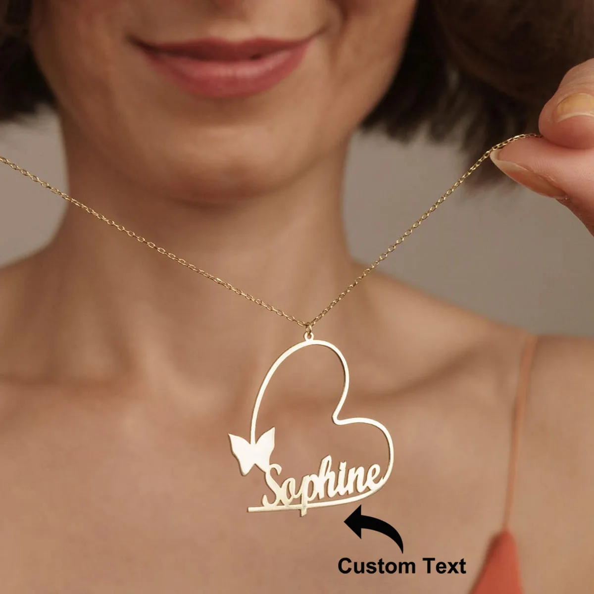 Custom Heart Name Necklaces For Women Gold Color Stainless Steel Heart Butterfly Name Necklace Wedding Christmas Jewelry Gift
Custom Heart Name Necklaces For Women Gold Color Stainless Steel Heart Butterfly Name Necklace Wedding Christmas Jewelry Gift