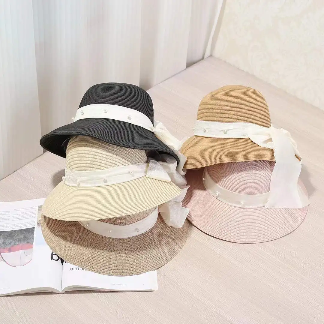 2025 Ins Design Girls Outdoor Pearl Bowknot Hat UV Protection Wide Brim Sun Cap Women's Beach Hats Sun Visor Adjustable Hot Sale
2025 Ins Design Girls Outdoor Pearl Bowknot Hat UV Protection Wide Brim Sun Cap Women's Beach Hats Sun Visor Adjustable Hot Sale