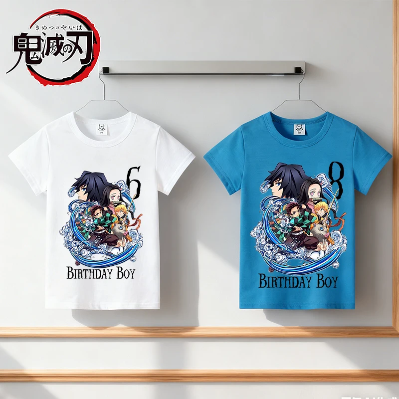 Demon Slayer Children T Shirt Age 1-9 Birthday Party Short Sleeves Anime Tees Boy Girl Round Neck Tops Summer Clothing Kid Gift
Demon Slayer Children T Shirt Age 1-9 Birthday Party Short Sleeves Anime Tees Boy Girl Round Neck Tops Summer Clothing Kid Gift