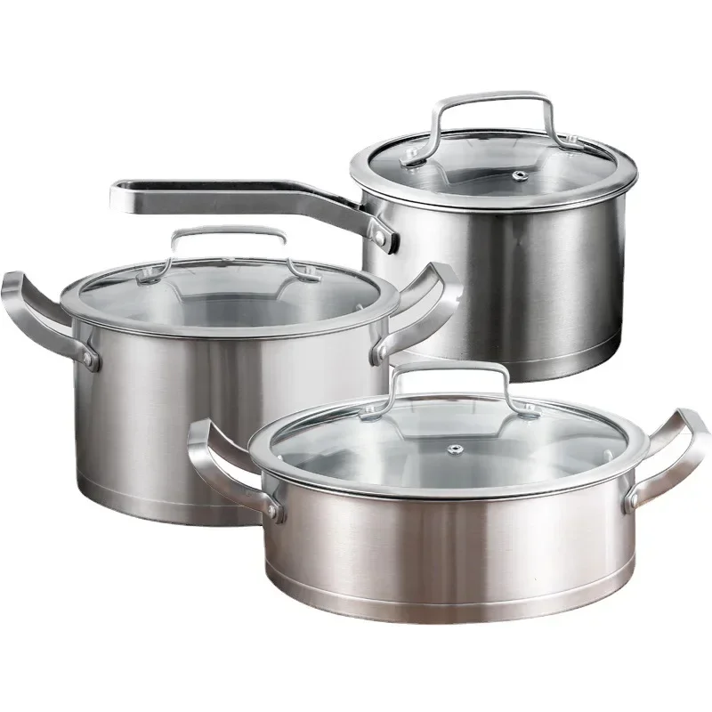Kitchen three-piece set of stainless steel cookware set set of right-angle cookware gift set of three-piece set of cookware
Kitchen three-piece set of stainless steel cookware set set of right-angle cookware gift set of three-piece set of cookware
