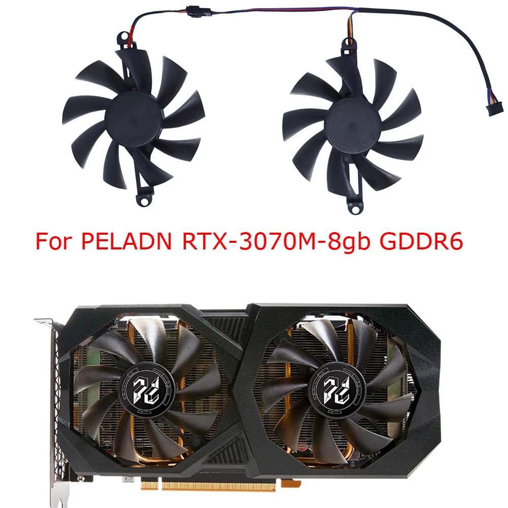 Вентилятор видеокарты, кулер графического процессора для PELADN RTX3070M 3070M 8 ГБ-GDDR6, 2 шт./компл., XY-D09015B
Вентилятор видеокарты, кулер графического процессора для PELADN RTX3070M 3070M 8 ГБ-GDDR6, 2 шт./компл., XY-D09015B