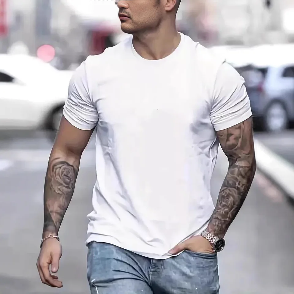 Plain Cotton Short Sleeve Mens T-shirt Casual Classic Black Mens Clothes Long Sleeve Tees
Plain Cotton Short Sleeve Mens T-shirt Casual Classic Black Mens Clothes Long Sleeve Tees