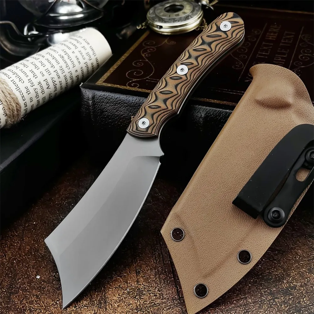 Новый нож для выживания с фиксированным лезвием EDC, инструмент для защиты для пешего туризма, 8Cr13MoV, лезвие G10, ручка с K-футляром, уличный походный нож
Новый нож для выживания с фиксированным лезвием EDC, инструмент для защиты для пешего туризма, 8Cr13MoV, лезвие G10, ручка с K-футляром, уличный походный нож