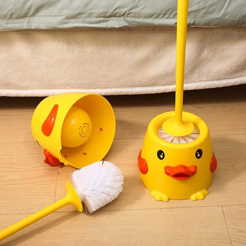 Creative Small Yellow Duck Toilet Brush Set Cleans and Removes Stains Long Handle No Dead Corners Household Bathroom Brush NEW
Creative Small Yellow Duck Toilet Brush Set Cleans and Removes Stains Long Handle No Dead Corners Household Bathroom Brush NEW