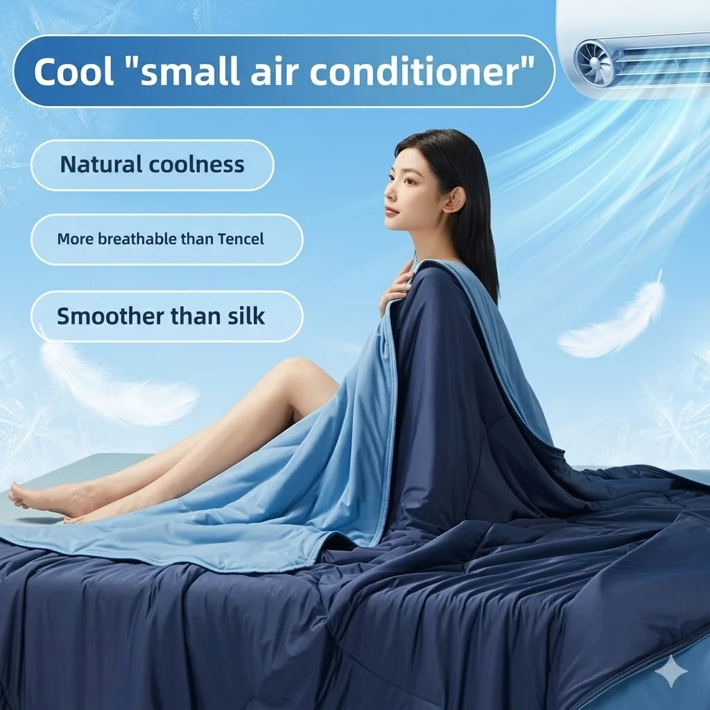 Cooling Blanket Ice Silk Air Conditioner Quilt Washable Summer Comforter Breathable Knitted Cotton Soft Smooth Blankets Bedding
Cooling Blanket Ice Silk Air Conditioner Quilt Washable Summer Comforter Breathable Knitted Cotton Soft Smooth Blankets Bedding