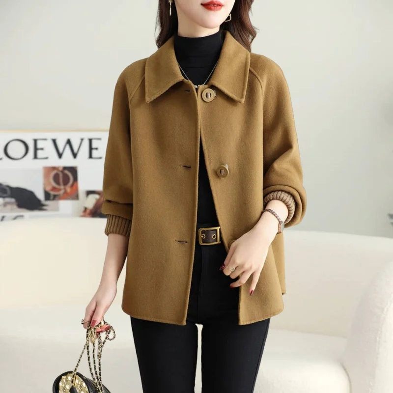 Double-Sided Woolen Short Coat Women's Fashionable Versatile Small Size Quilted Jacket Commute Style Machine Washable Polyester
Double-Sided Woolen Short Coat Women's Fashionable Versatile Small Size Quilted Jacket Commute Style Machine Washable Polyester