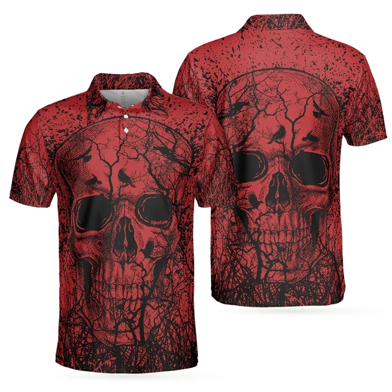 3D Print Skull Fashion Men's Polo Shirt Fashion Trendy Skull Flower Streetwear Unisex Short Sleeve Golf Sport Shirt Button Tops
3D Print Skull Fashion Men's Polo Shirt Fashion Trendy Skull Flower Streetwear Unisex Short Sleeve Golf Sport Shirt Button Tops