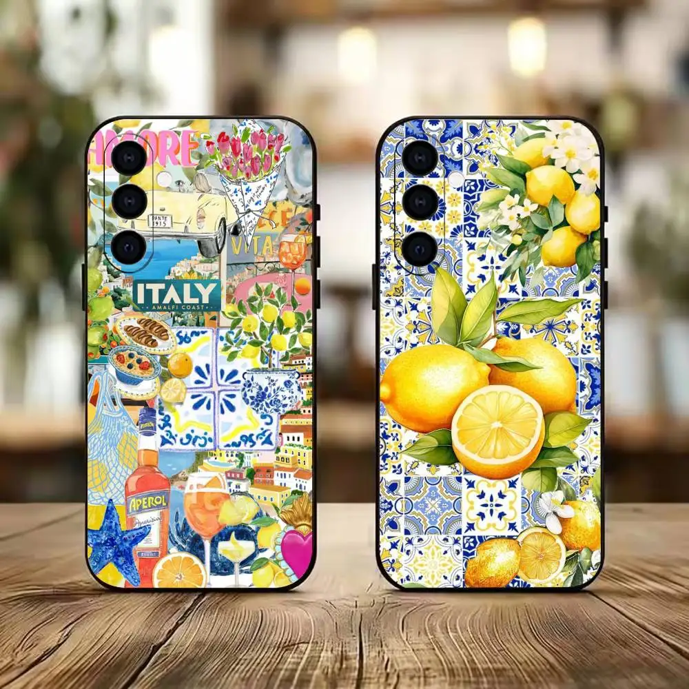 European Maiolica Holiday Phone Case Black Silicone Soft For Samsung A73,A72,A71,A70,A53,A52,A51
European Maiolica Holiday Phone Case Black Silicone Soft For Samsung A73,A72,A71,A70,A53,A52,A51