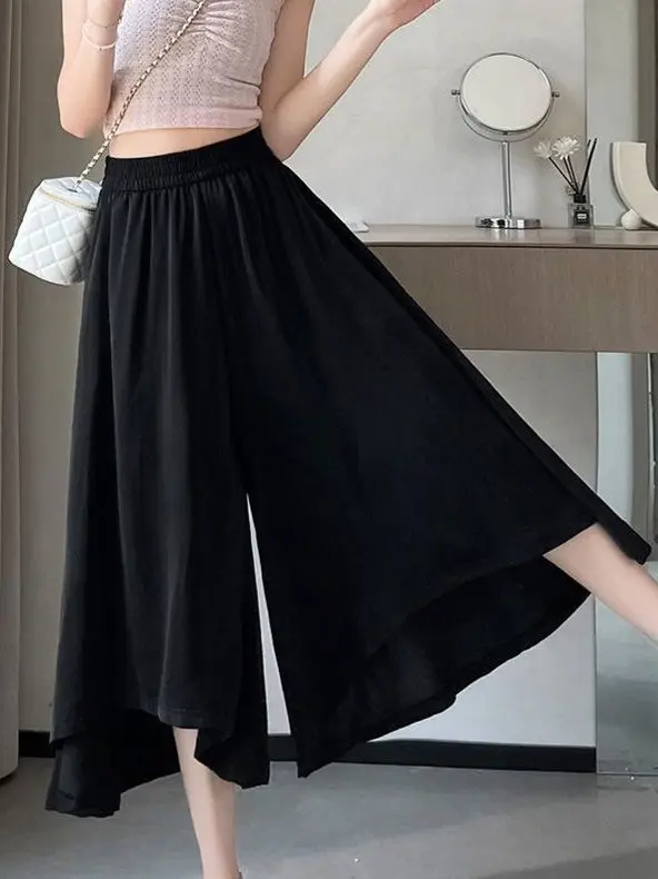 High Waist Ice Silk Wide Leg Skirt Pants Summer New Sle Cool Pants Loose Fit Trousers for ort Women Commute Sle
High Waist Ice Silk Wide Leg Skirt Pants Summer New Sle Cool Pants Loose Fit Trousers for ort Women Commute Sle