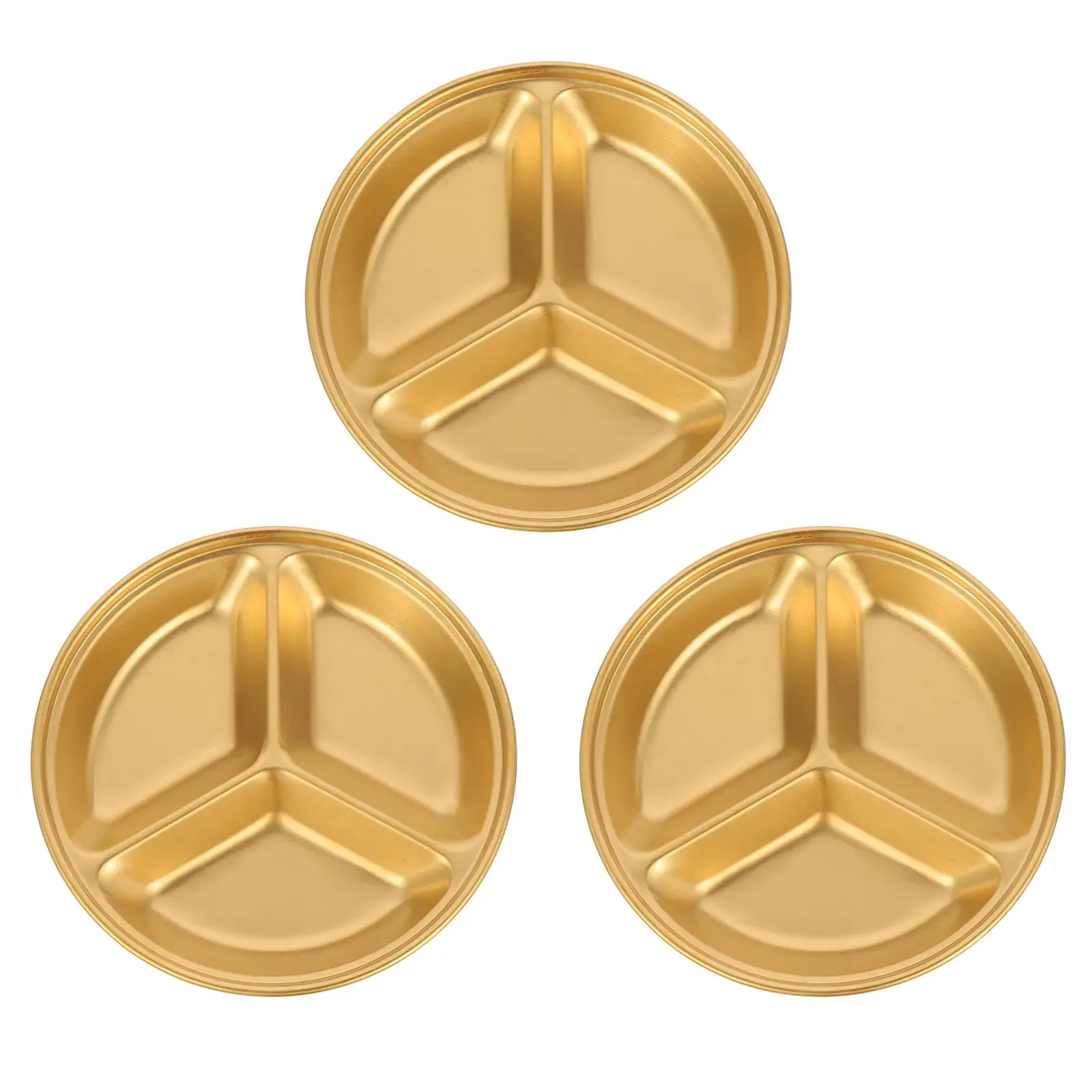 3 Pcs Stainless Steel Round Dish Double Sauce Bowl Condiment Saucer Divided Plate Soy Tableware Container
3 Pcs Stainless Steel Round Dish Double Sauce Bowl Condiment Saucer Divided Plate Soy Tableware Container