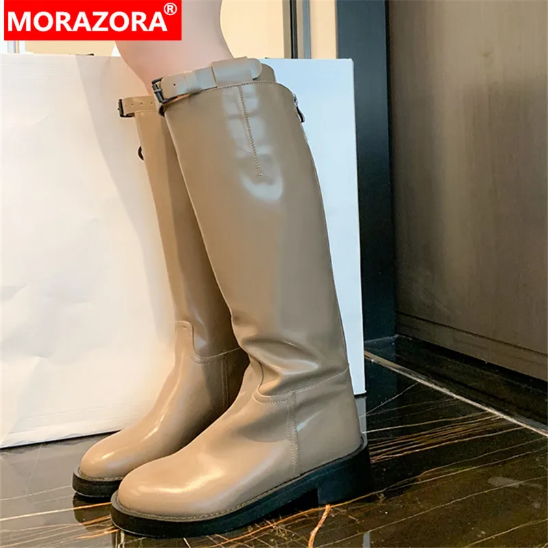 MORAZORA 2024 New Genuine Leather Spring Autumn Women Boots Fashion Knee High Platform Boots Ladies Thick Med Heels Shoes
MORAZORA 2024 New Genuine Leather Spring Autumn Women Boots Fashion Knee High Platform Boots Ladies Thick Med Heels Shoes