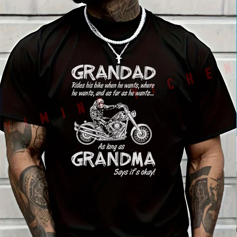 Grandad Grandma Biker Motorbike T-Shirt Moto Men Hip Hop Streetwear Unisex Casual Short Sleeve Tops
Grandad Grandma Biker Motorbike T-Shirt Moto Men Hip Hop Streetwear Unisex Casual Short Sleeve Tops