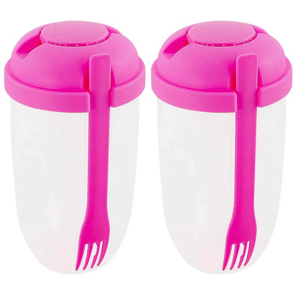 2 Pcs Fish Tank Decor Salad Cup Multi-purposes Cups Dressing Shaker Camping Pink Container to Go Portable Student
2 Pcs Fish Tank Decor Salad Cup Multi-purposes Cups Dressing Shaker Camping Pink Container to Go Portable Student