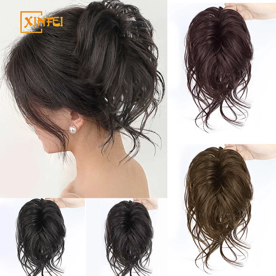 XINFEI Synthetic Hair Bun Chignon Messy Curly Hair Band Elastic Scrunchy False Hair Pieces For Women Hairpins Black Brown
XINFEI Synthetic Hair Bun Chignon Messy Curly Hair Band Elastic Scrunchy False Hair Pieces For Women Hairpins Black Brown