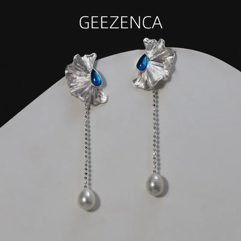 GEEZENCA 925 Silver Blue Resin White Pearl Tassel Charm Dangle Drop Earrings Women Dainty Poppy Flower Trendy Earring Party Gift
GEEZENCA 925 Silver Blue Resin White Pearl Tassel Charm Dangle Drop Earrings Women Dainty Poppy Flower Trendy Earring Party Gift