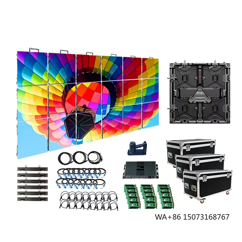 HD IP65 Waterproof 8K LED Screen P2.6/P2.9/P3.91 Movable Video Wall Rental Stage Event Indoor/Outdoor High Brightness
HD IP65 Waterproof 8K LED Screen P2.6/P2.9/P3.91 Movable Video Wall Rental Stage Event Indoor/Outdoor High Brightness