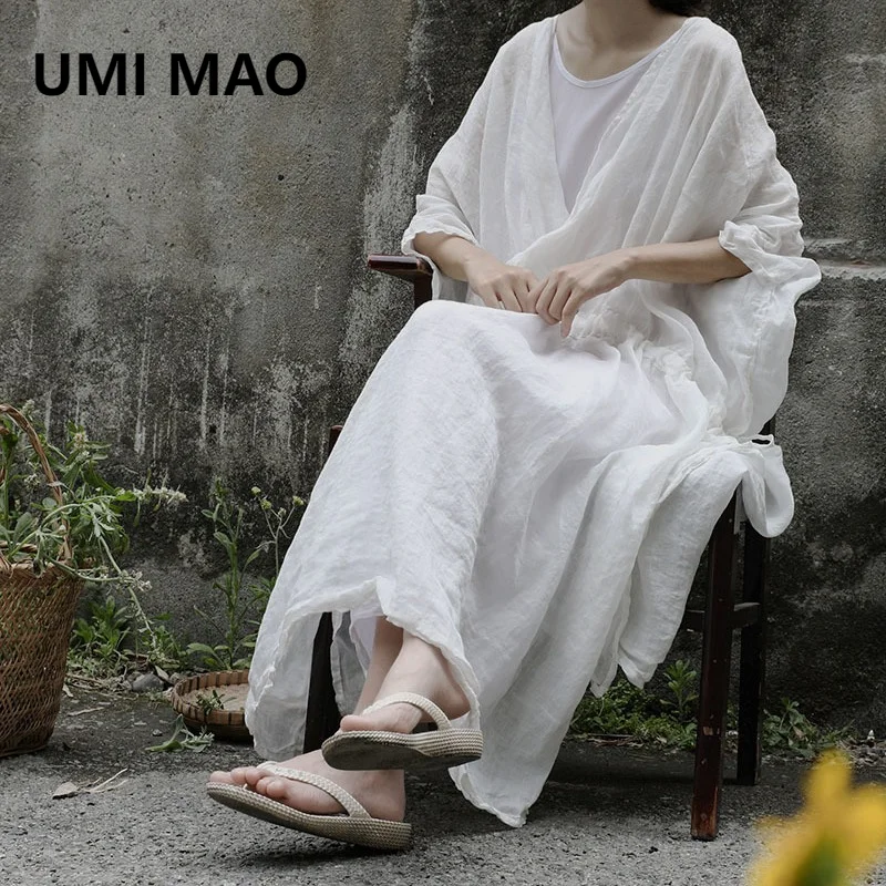 UMI MAO длинное платье с лесным дыханием, элегантное женское летнее платье в стиле Ramie Art, стильное платье в стиле дзен, белое платье Femme Y2K
UMI MAO длинное платье с лесным дыханием, элегантное женское летнее платье в стиле Ramie Art, стильное платье в стиле дзен, белое платье Femme Y2K