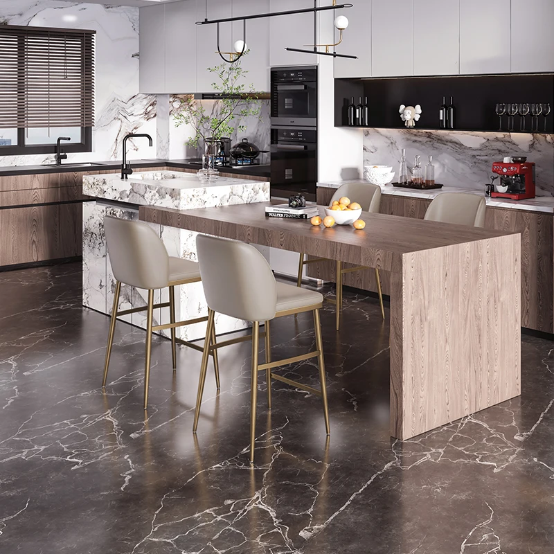 Bar chair stool modern simple light luxury household Nordic European designer bar stool high footed stool middle island table
Bar chair stool modern simple light luxury household Nordic European designer bar stool high footed stool middle island table