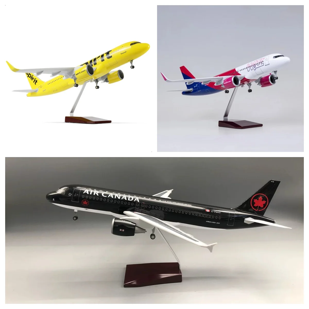 A320 NEO Spirit Airlines Scale 47cm Wizz Air A320 Resin Air Canada A320 Aircraft Model Adults Fun Miniature Airplane Diecast Gif
A320 NEO Spirit Airlines Scale 47cm Wizz Air A320 Resin Air Canada A320 Aircraft Model Adults Fun Miniature Airplane Diecast Gif
