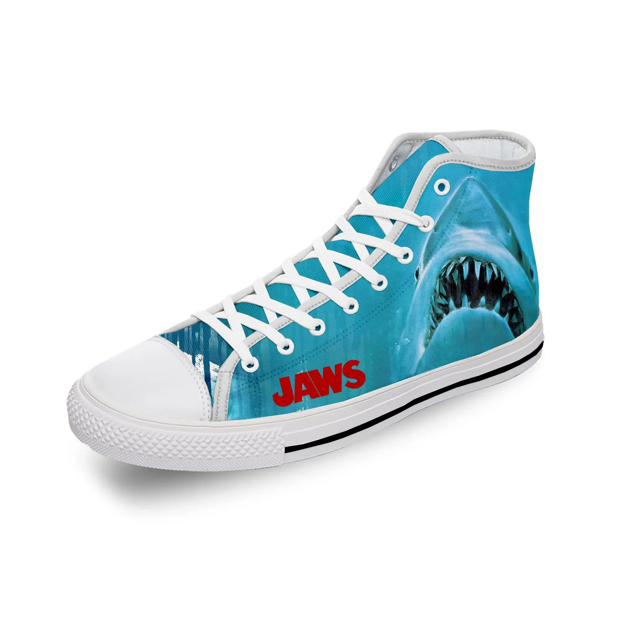 Jaws Movie Shark Horror White Funny Cloth 3D Print High Top Canvas Fashion Shoes Men Women Lightweight Breathable Sneakers
Jaws Movie Shark Horror White Funny Cloth 3D Print High Top Canvas Fashion Shoes Men Women Lightweight Breathable Sneakers