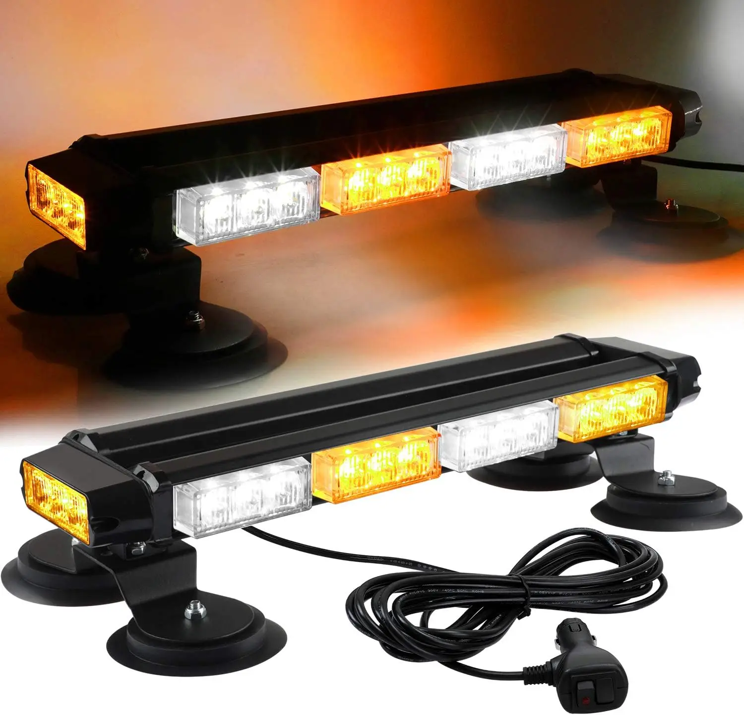 16.8 Inch LED Strobe Light Bar, 26 Flashing Modes, Magnetic Base for Car Truck Emergency Warning Beacon
16.8 Inch LED Strobe Light Bar, 26 Flashing Modes, Magnetic Base for Car Truck Emergency Warning Beacon