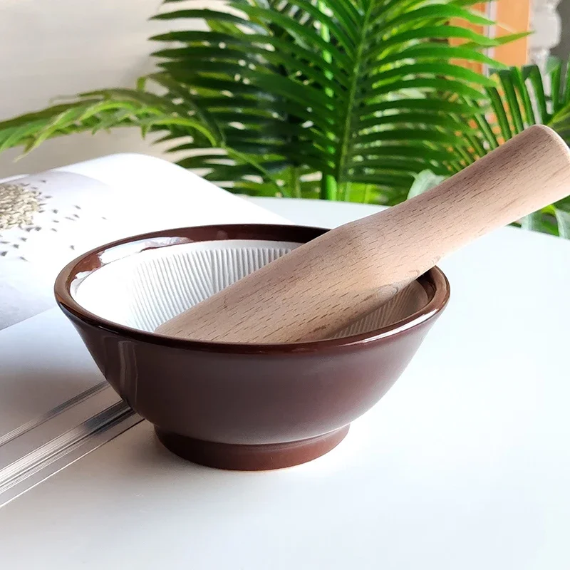 Japanese Ceramic Grinding Bowl, Supplementary Food, Mud Grinding Tableware, Fruit and Vegetable Rice Paste Food Manual Grinder
Japanese Ceramic Grinding Bowl, Supplementary Food, Mud Grinding Tableware, Fruit and Vegetable Rice Paste Food Manual Grinder