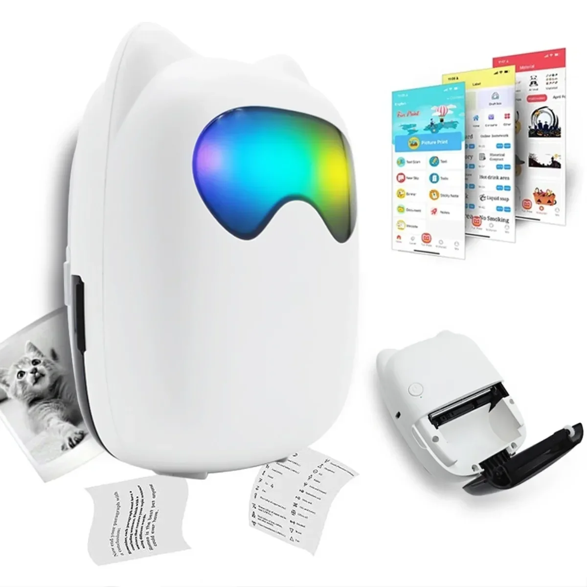 Mini Pocket Wireless Smart Handheld Card Sticker Mobile Phone BT Inkless Printing Label Blue Tooth Portable Thermal Printer
Mini Pocket Wireless Smart Handheld Card Sticker Mobile Phone BT Inkless Printing Label Blue Tooth Portable Thermal Printer