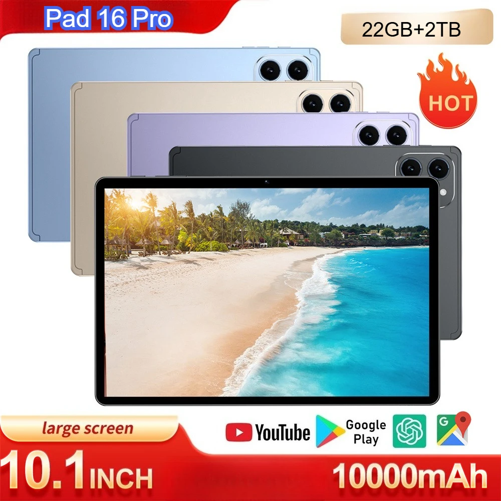 Новый планшет 2026 Pad 16 Pro Android, оригинальный, 22 ГБ + 2 ТБ, глобальная версия, 5G, две SIM-карты, Wi-Fi, 10,1 дюйма, для детей, подарок
Новый планшет 2026 Pad 16 Pro Android, оригинальный, 22 ГБ + 2 ТБ, глобальная версия, 5G, две SIM-карты, Wi-Fi, 10,1 дюйма, для детей, подарок