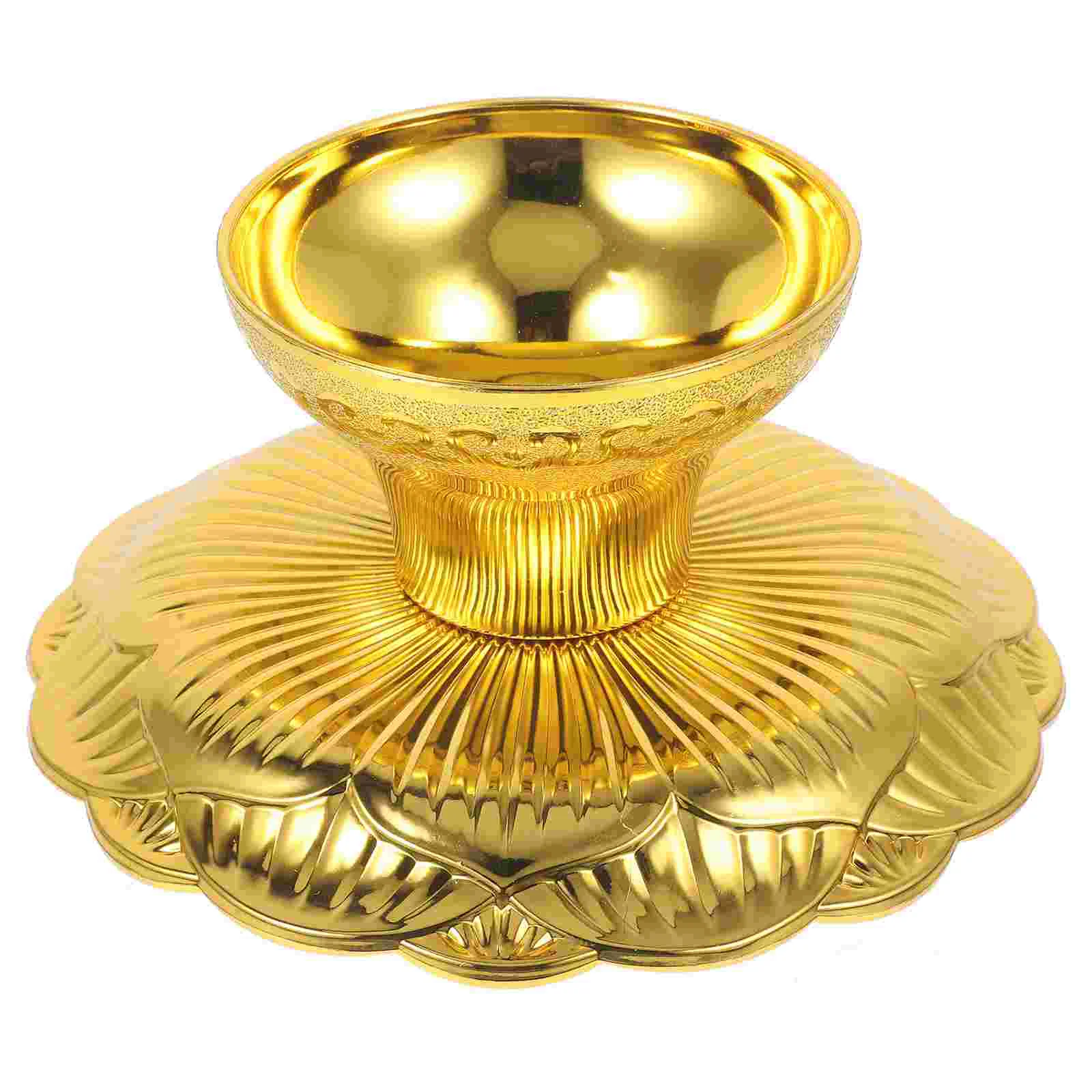 Fruit Tray Flower Plate Platters Trinket Golden Lotus Offering Container Temple Tribute Mother
Fruit Tray Flower Plate Platters Trinket Golden Lotus Offering Container Temple Tribute Mother