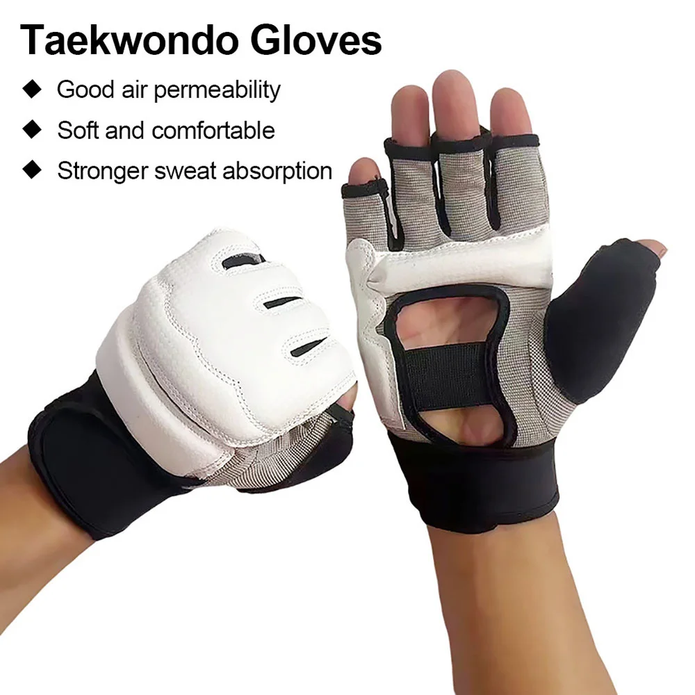 Half Finger Boxing Gloves Taekwondo Training Adult Child Breathable EVC Elastic Sandbag Breathable Sparring Taekwondo Gloves
Half Finger Boxing Gloves Taekwondo Training Adult Child Breathable EVC Elastic Sandbag Breathable Sparring Taekwondo Gloves