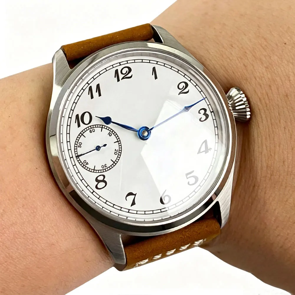 Tandorio 42mm Vintage White Dial Blue Hand ETA 6497 Mechanical Hand Wind Watch Men Sapphire Glass Pilot Style Clock Reloj hombre
Tandorio 42mm Vintage White Dial Blue Hand ETA 6497 Mechanical Hand Wind Watch Men Sapphire Glass Pilot Style Clock Reloj hombre