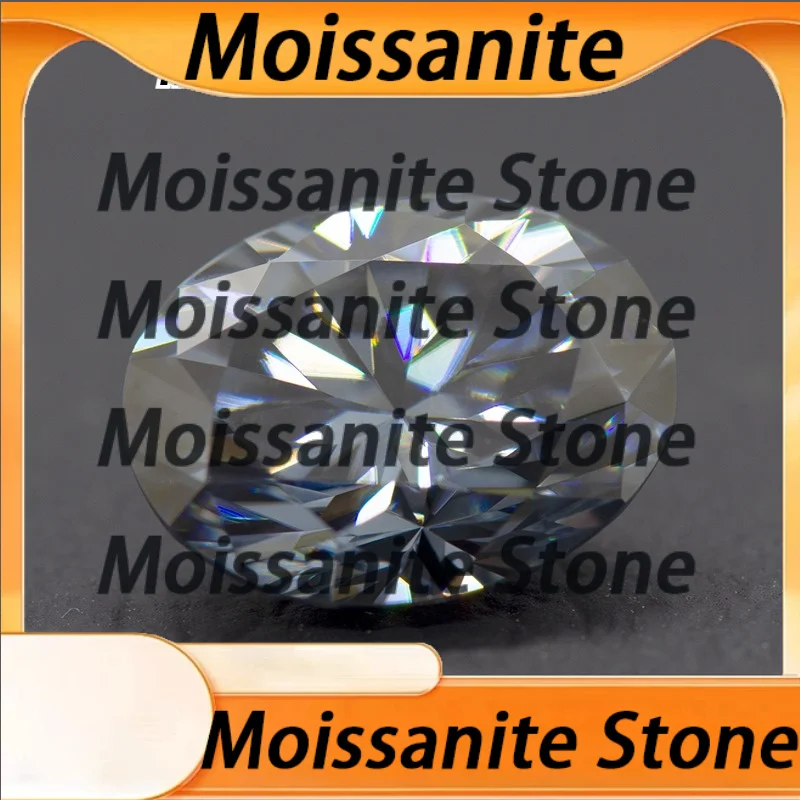 Moissanite Stone Oval Cut Grey Color VVS1 High-quality DIY Charms Jewelry Making Main Materials with Certificate
Moissanite Stone Oval Cut Grey Color VVS1 High-quality DIY Charms Jewelry Making Main Materials with Certificate