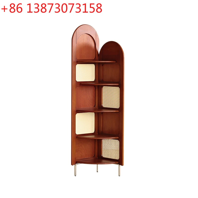 Solid wood living room triangular cabinet corner rack retro rattan bedroom corner cabinet
Solid wood living room triangular cabinet corner rack retro rattan bedroom corner cabinet
