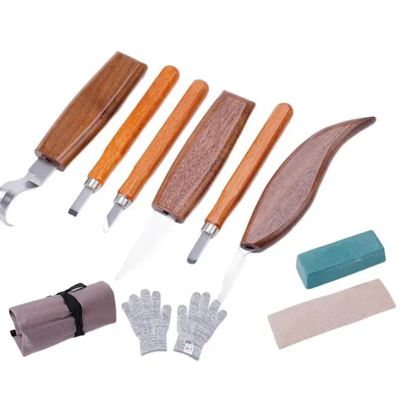 Steel and Alloy Steel Engraving Tools for Woodworking with Canvas Bag 10 in 1 Whittling Wood Carving Kit Variety of Projects
Steel and Alloy Steel Engraving Tools for Woodworking with Canvas Bag 10 in 1 Whittling Wood Carving Kit Variety of Projects