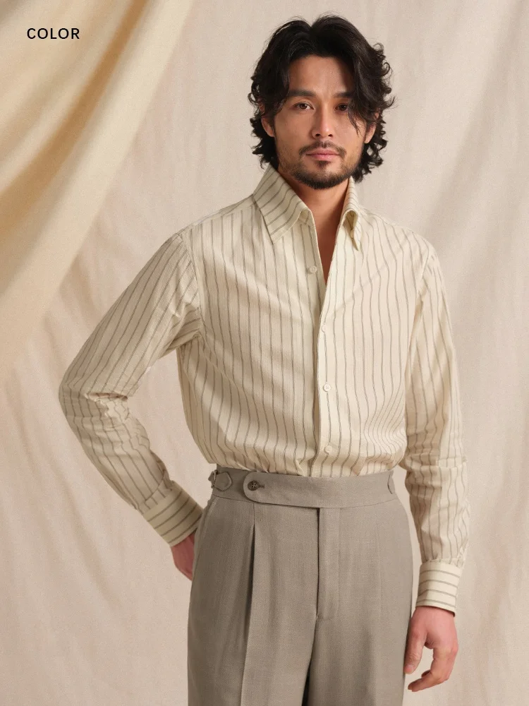 CULTUM Italian Style Pure Cotton Bubble Shirt Men's Casual Lightweight Long Sleeve Striped Shirt Breathable Slim Fit Business...
CULTUM Italian Style Pure Cotton Bubble Shirt Men's Casual Lightweight Long Sleeve Striped Shirt Breathable Slim Fit Business...
