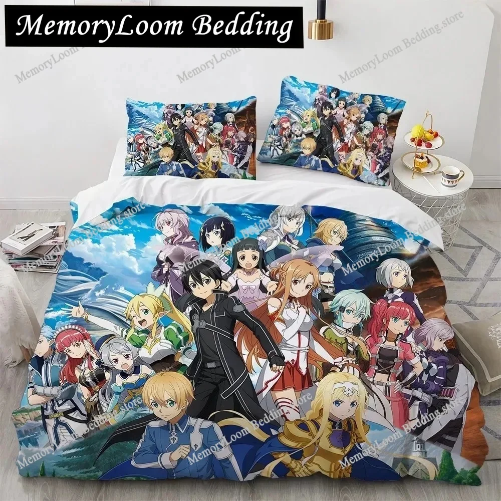 Sword Art Online Bedding Set Anime Duvet Covers King Queen Double Twin Size Adults Bed Linens Single Double Size Bedding Set
Sword Art Online Bedding Set Anime Duvet Covers King Queen Double Twin Size Adults Bed Linens Single Double Size Bedding Set