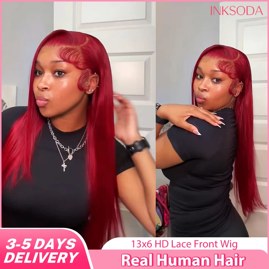 220% Density 16-36 Inch 99J Burgundy 13x6 13x4 HD Lace Frontal Wig Human Hair Bone Straight Transparent Lace Frontal Color Wigs 99J Colored For Women Brazilian Human Hair Colored Wigs Pre-Plucked Prebleached Straight Human Hair Wigs
220% Density 16-36 Inch 99J Burgundy 13x6 13x4 HD Lace Frontal Wig Human Hair Bone Straight Transparent Lace Frontal Color Wigs 99J Colored For Women Brazilian Human Hair Colored Wigs Pre-Plucked Prebleached Straight Human Hair Wigs